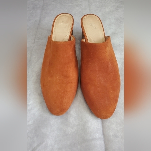 J‎ JILL Celeste Henna Suede Block Heel Mules Size 10M - Picture 3 of 14